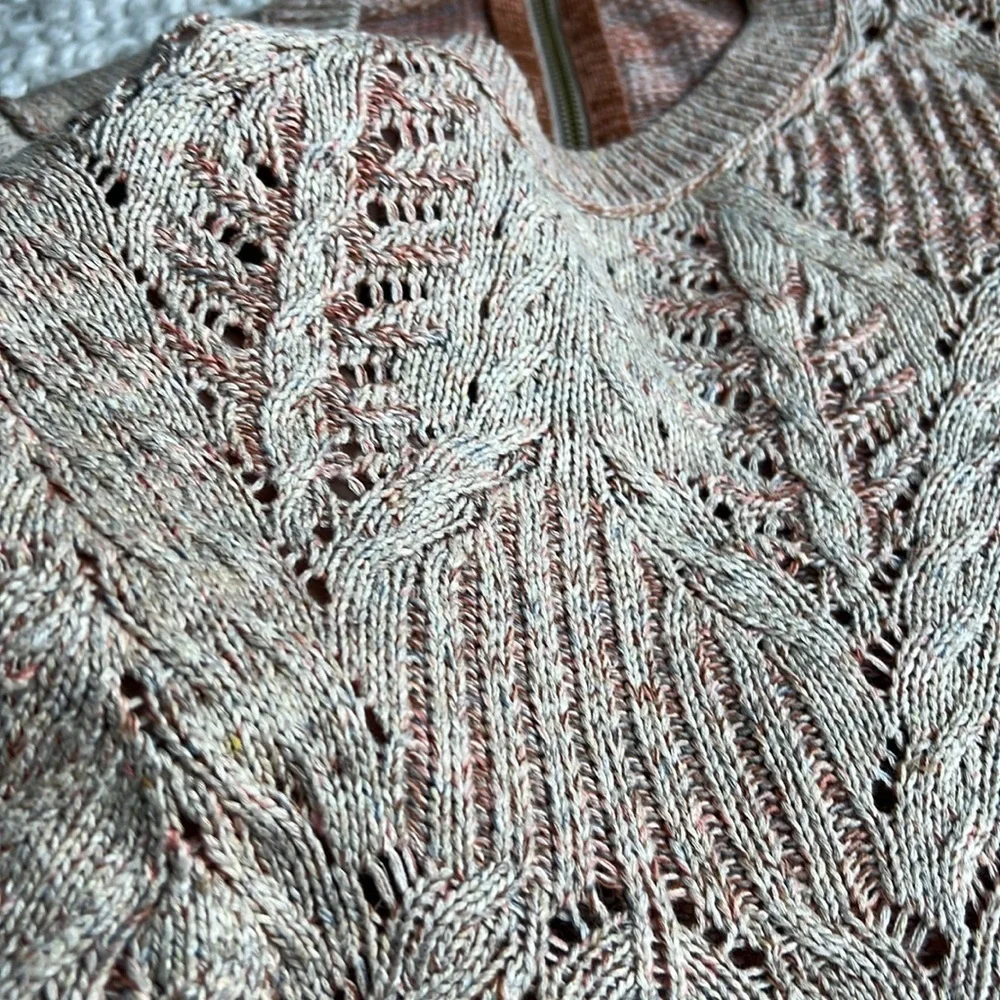 Anthro Moth intricate boho knit Sweater XS
